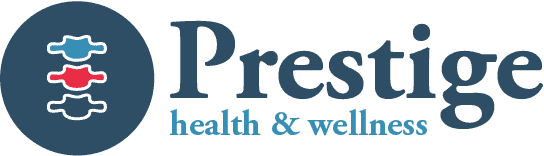 Chiropractic and physical therapy logo for Prestige Health & Wellness in Manhattan, NYC