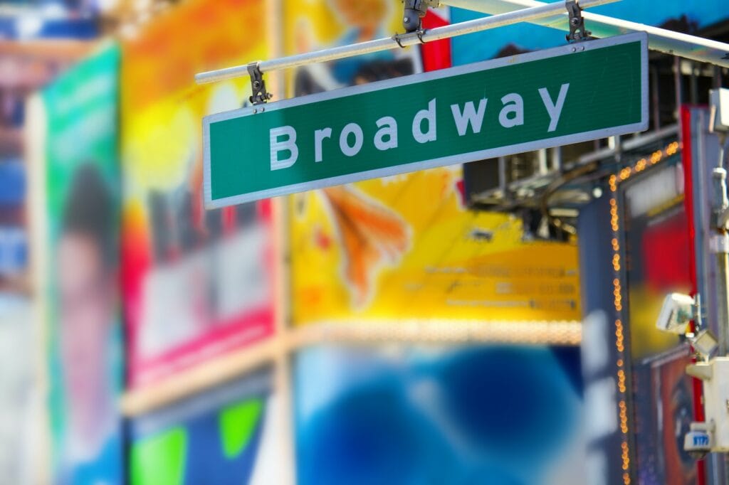 Broadway street sign